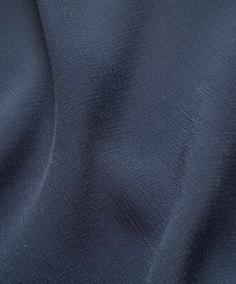 Viskosehose Mit Breitem, Gesmoktem Gummizug Hinten Und Knopfdetail, Mood Indigo