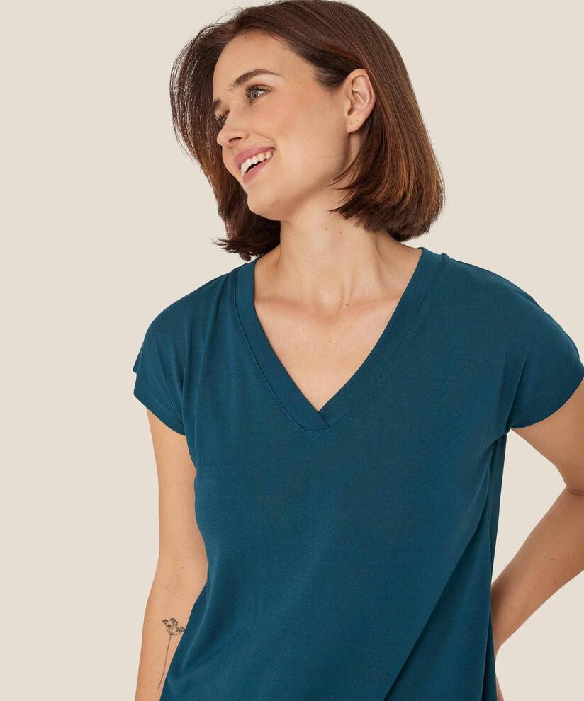 T-shirt Mit V-ausschnitt, Reflect Pond