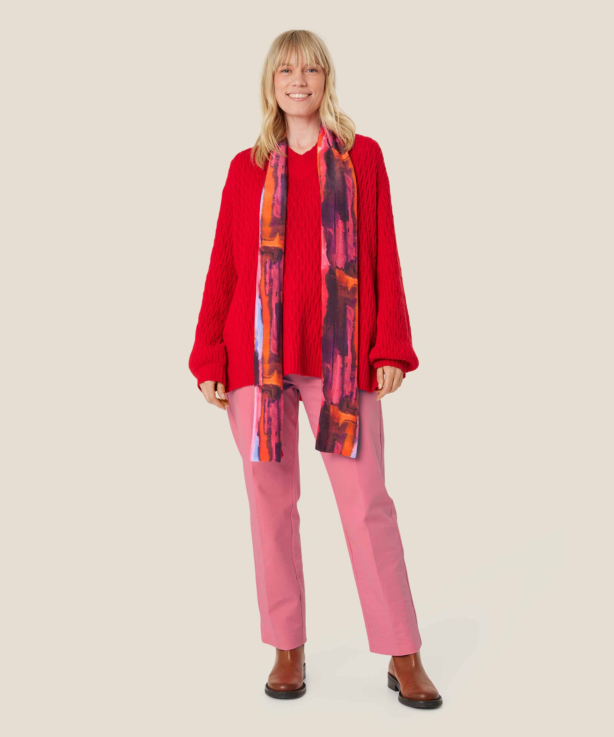 Tuch aus Viskose, Sun Tomato