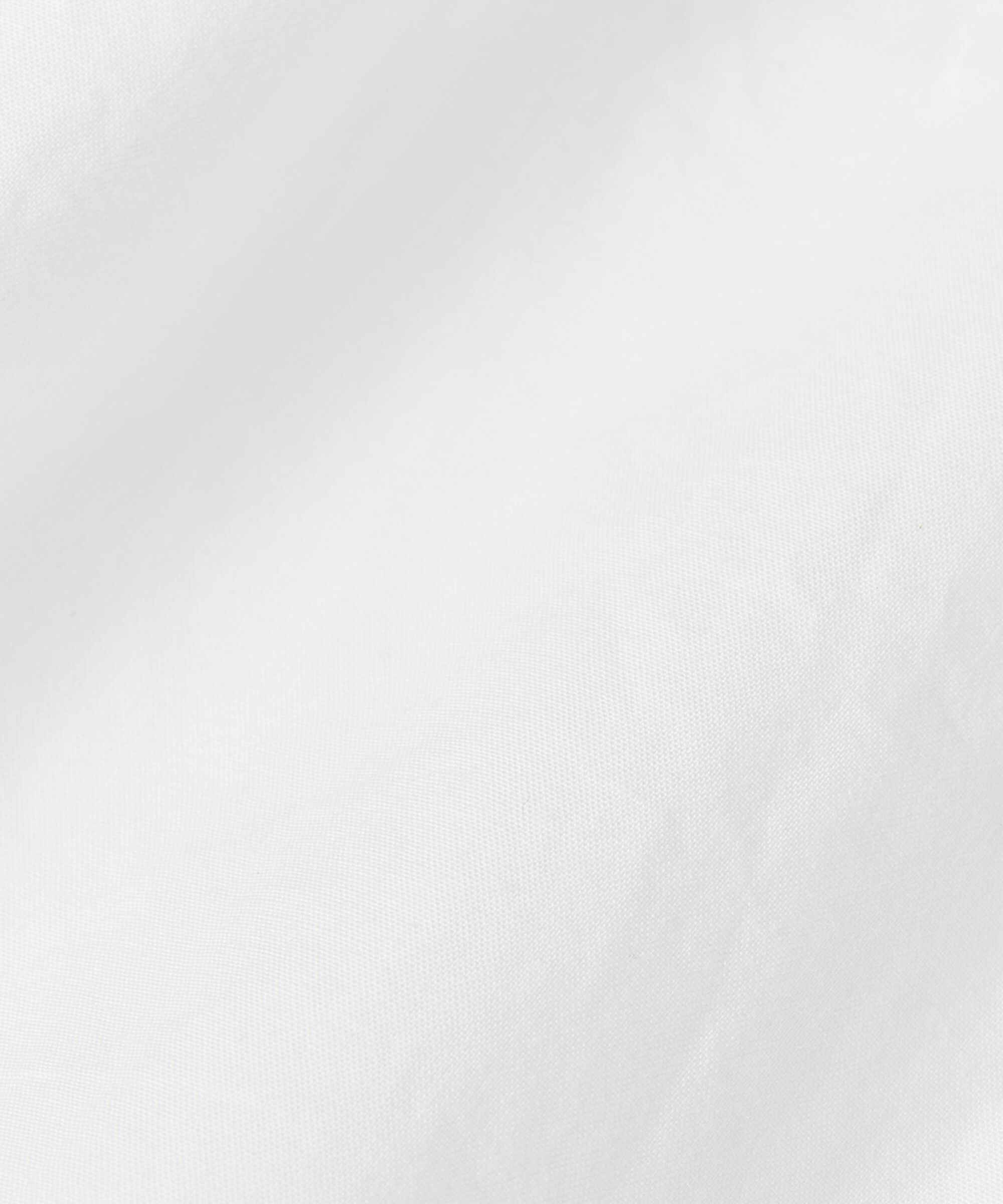Baumwollhemdbluse Mit Abgerundeten Kanten Und Längerem Rücken, White