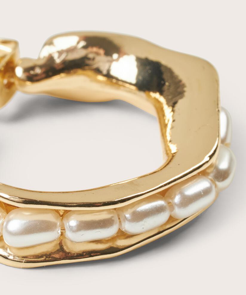 Ohrringe mit Perlen, Gold