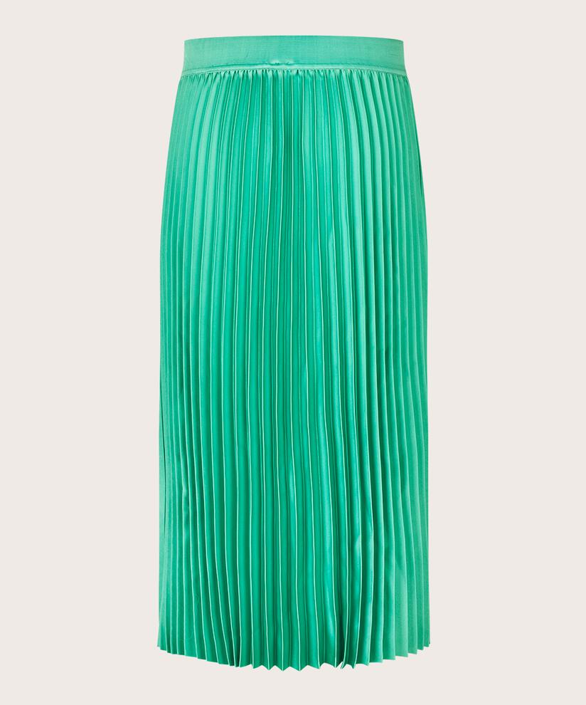 Faltenrock mit elastischem Bund, Winter Green
