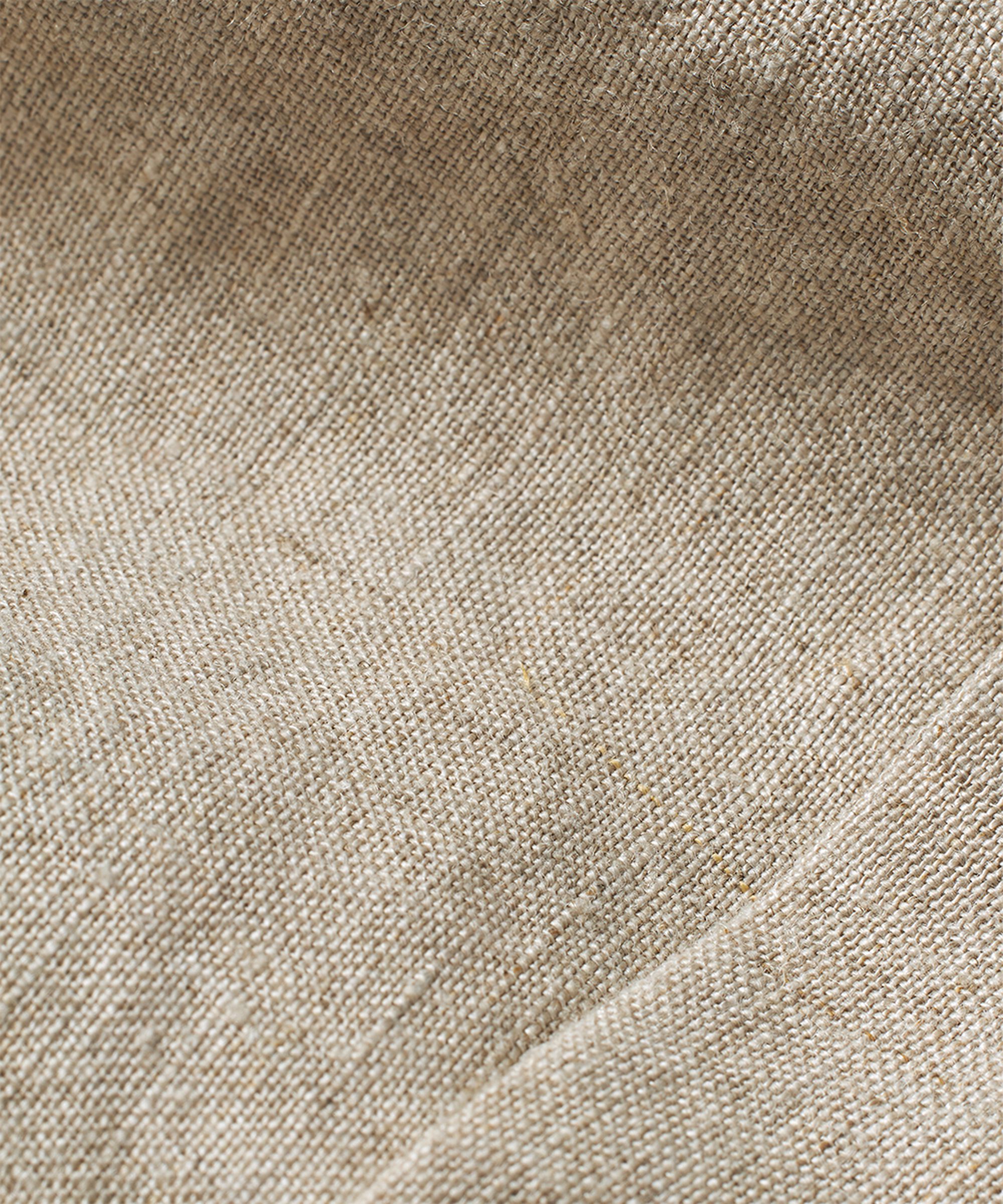 Bluse aus Leinen mit Vordertasche, Natural