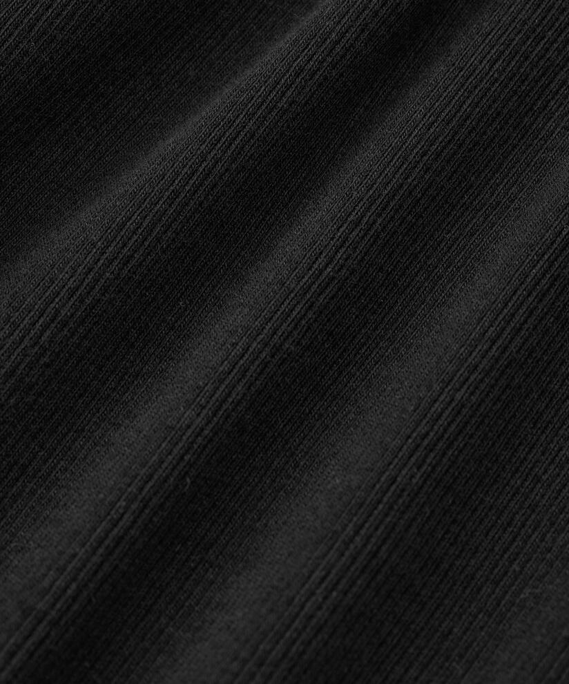 Tanktop mit gerüschten Kanten, Black