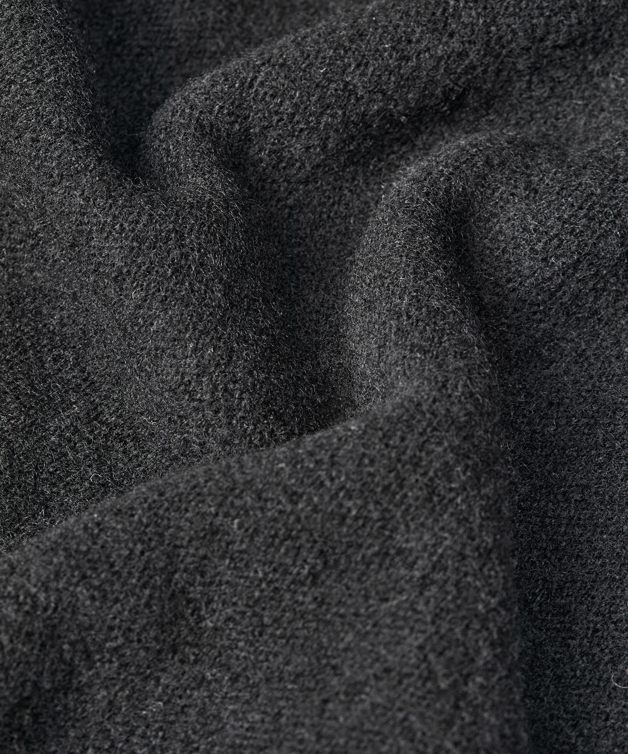 Wollstrickpullover mit 3/4-Ärmeln, Black