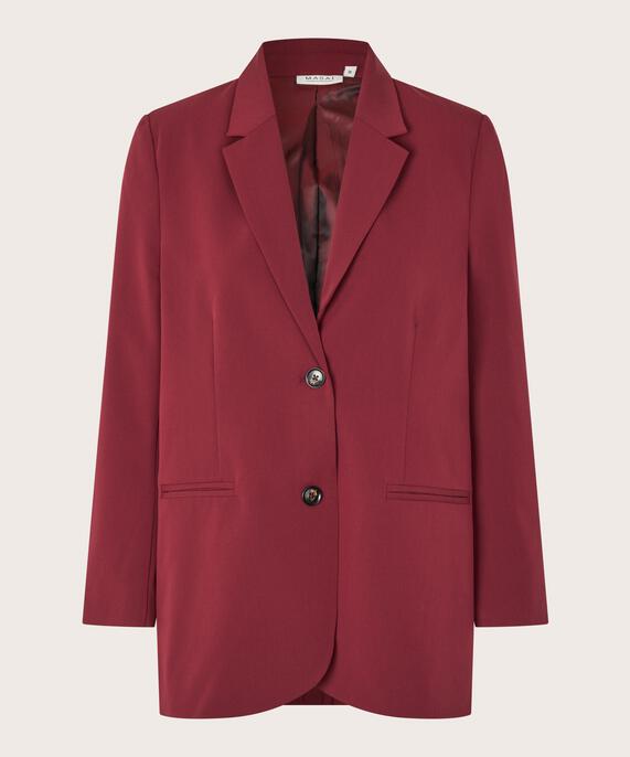 Blazer Mit Revers Und Knöpfen, Tawny Port