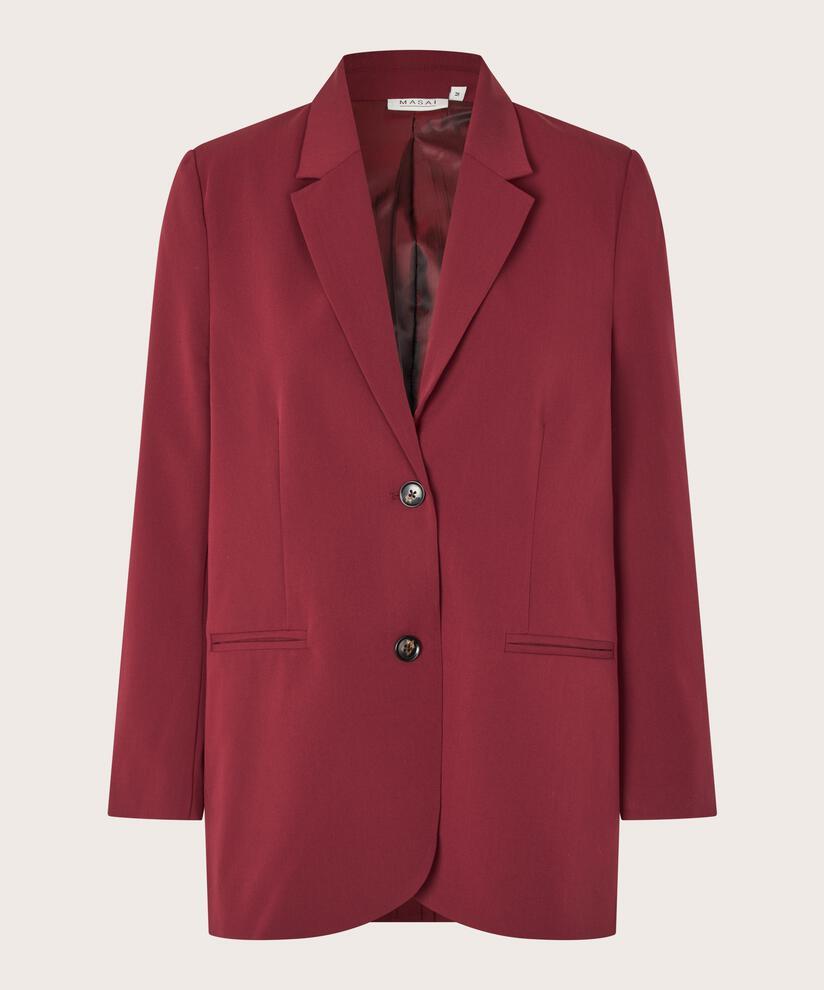 Blazer Mit Revers Und Knöpfen, Tawny Port