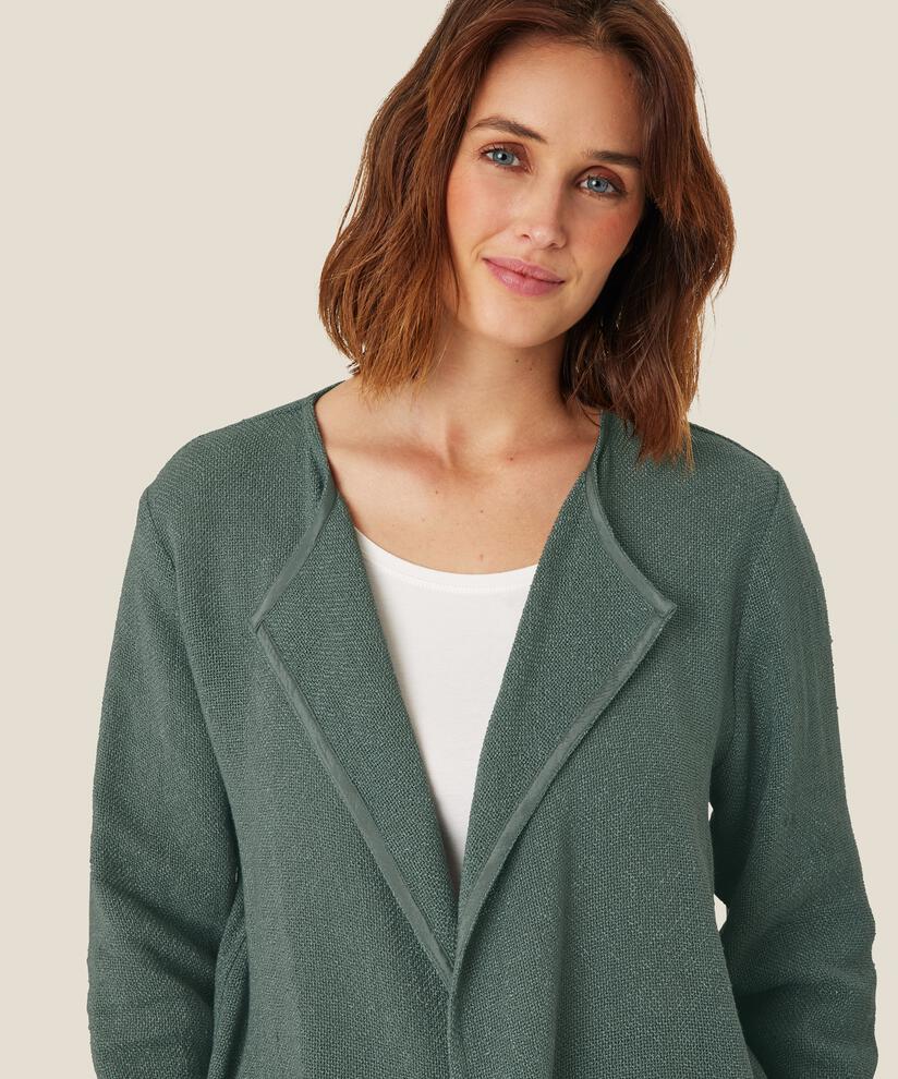 Kurze Jacke Aus Bouclé, Balsam Green