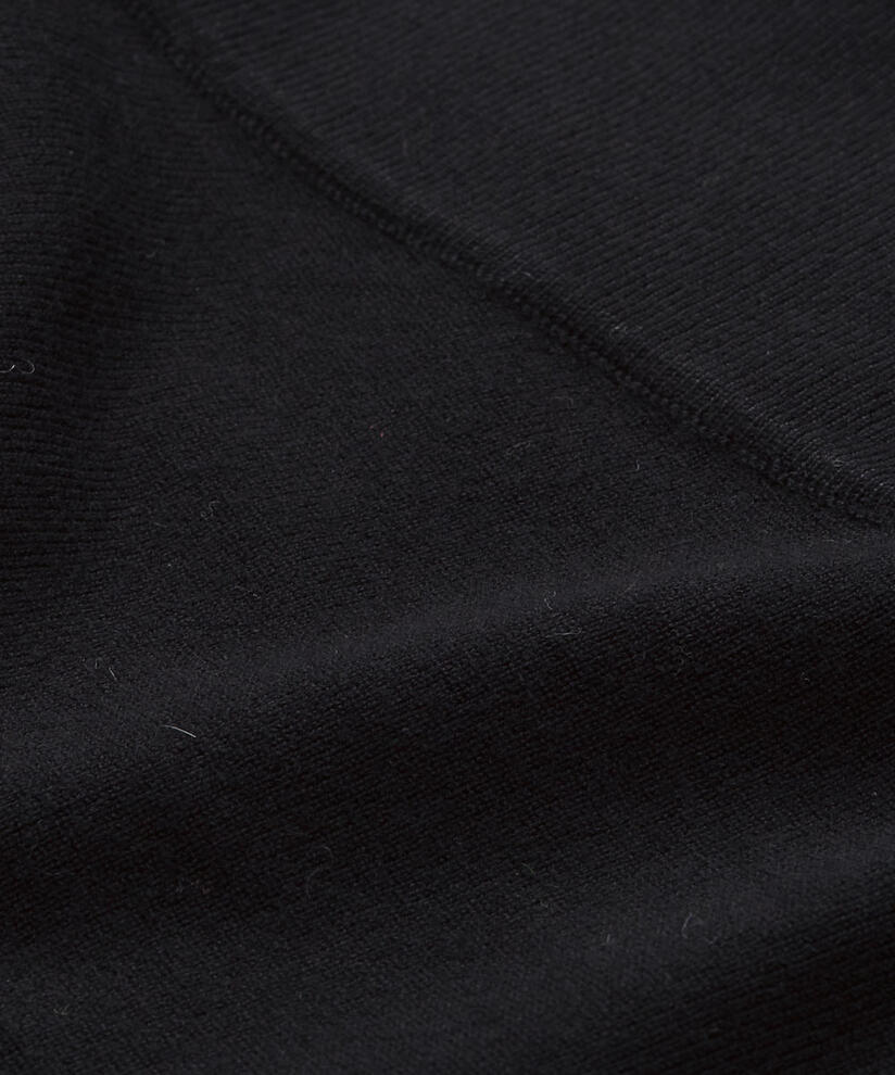 Feinstrick-Cardigan mit abgerundeter Vorderseite, Black