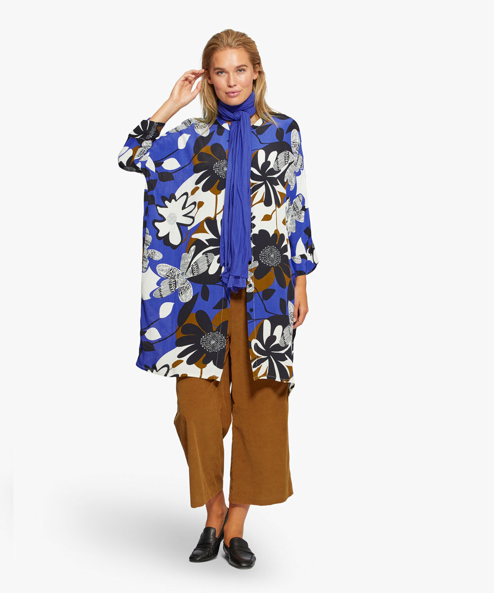 Tuch aus Modal, Clematis Blue