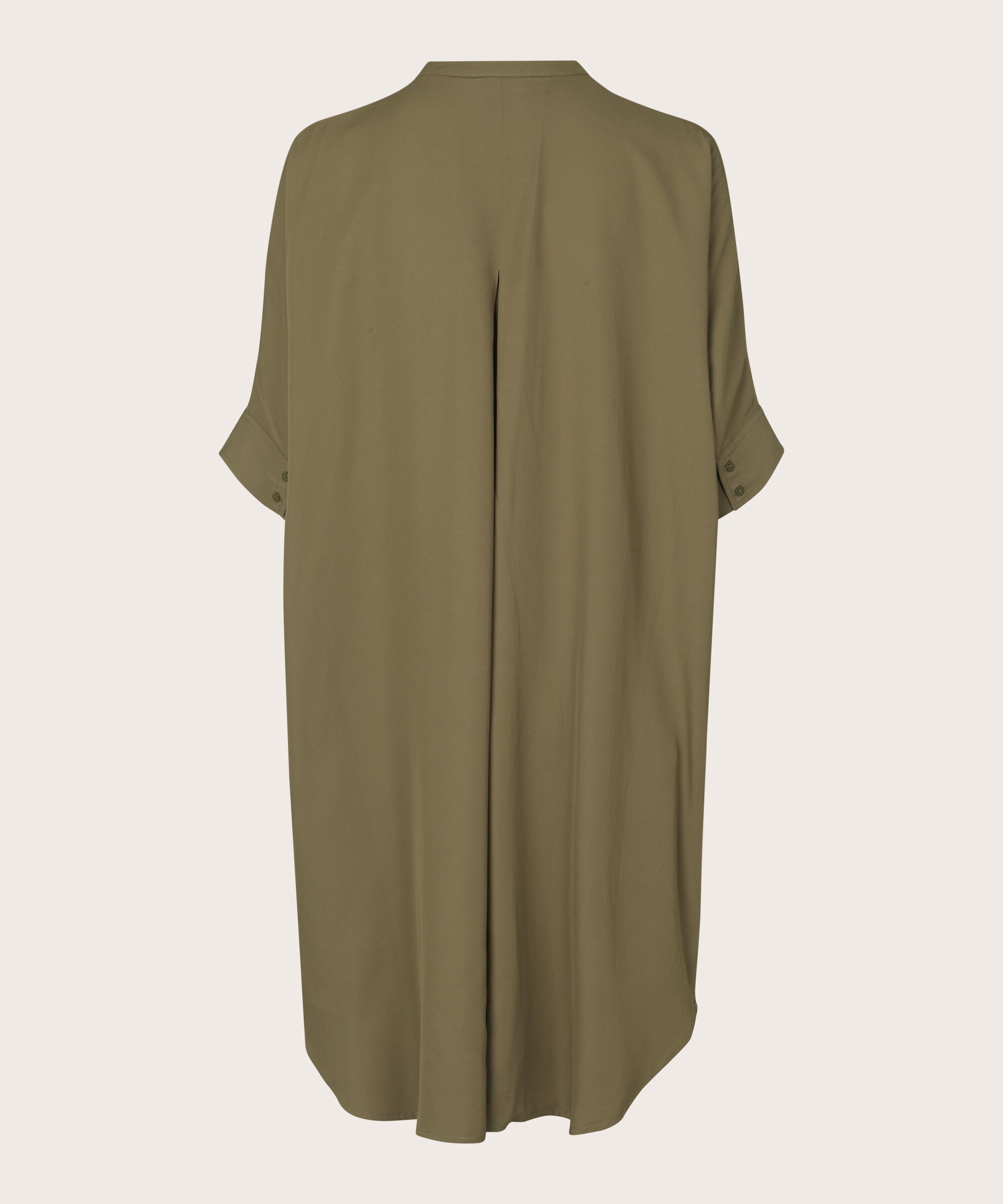 Kleid aus Viskosemischung mit Taschen, Capers