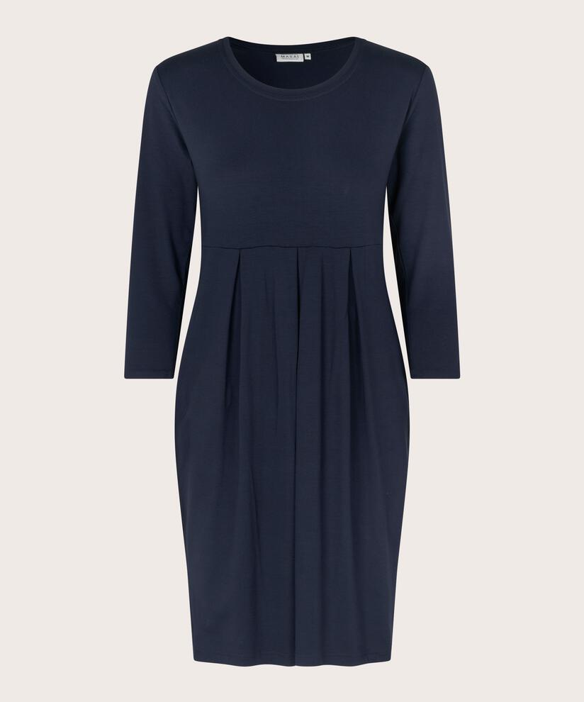Tulpenkleid aus Jersey, Navy