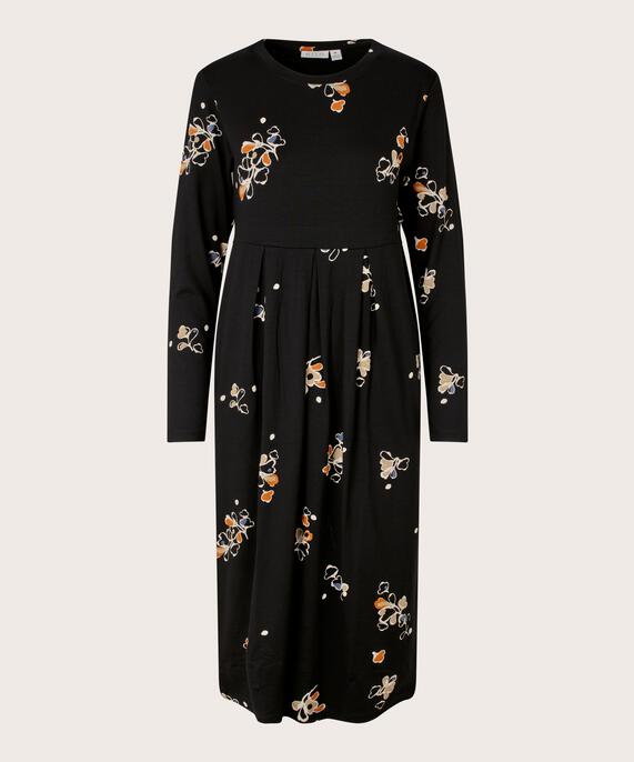 Tulpenkleid Aus Bedrucktem Jersey, Autumnal