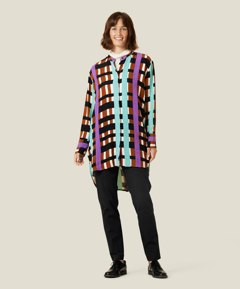 IRIS HEMDBLUSE, Sunset Purple