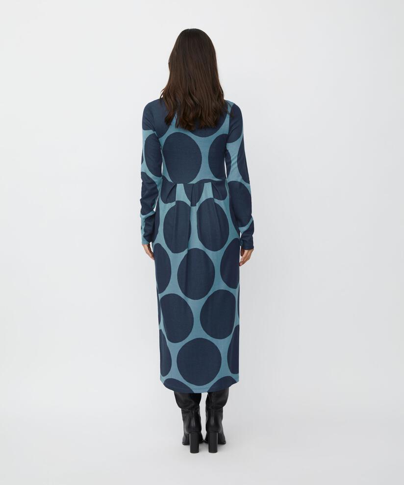 Tulpenkleid Aus Jersey Mit Knöpfen, Proven Blue