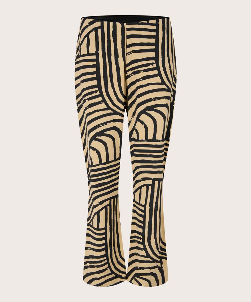 Bedruckte Hose In Schwerer Jersey-qualität, Travertine