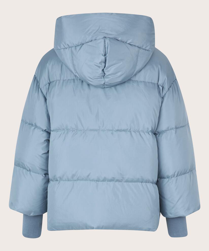 Kurze Daunenjacke mit Kapuze, Ashley Blue