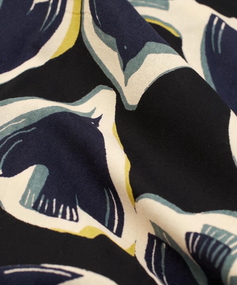 Kleid Mit V-ausschnitt Und Taschen, Maritime Blue