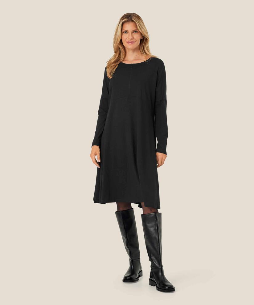 NABSA JERSEY KLEID, Black, hi-res