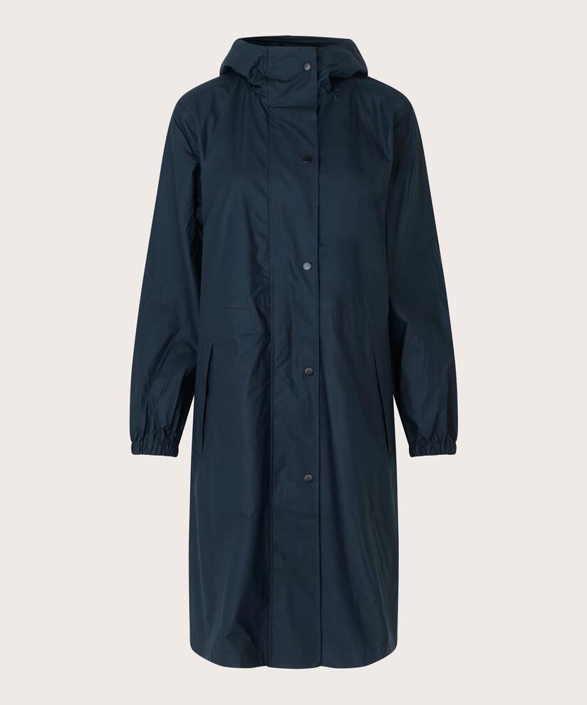 Regenmantel mit Kapuze, Navy