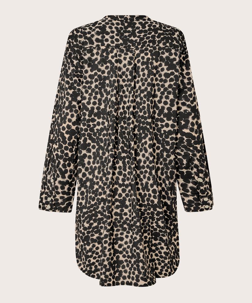 Viskose-Tunika mit Knöpfen und Eingrifftaschen, Fog