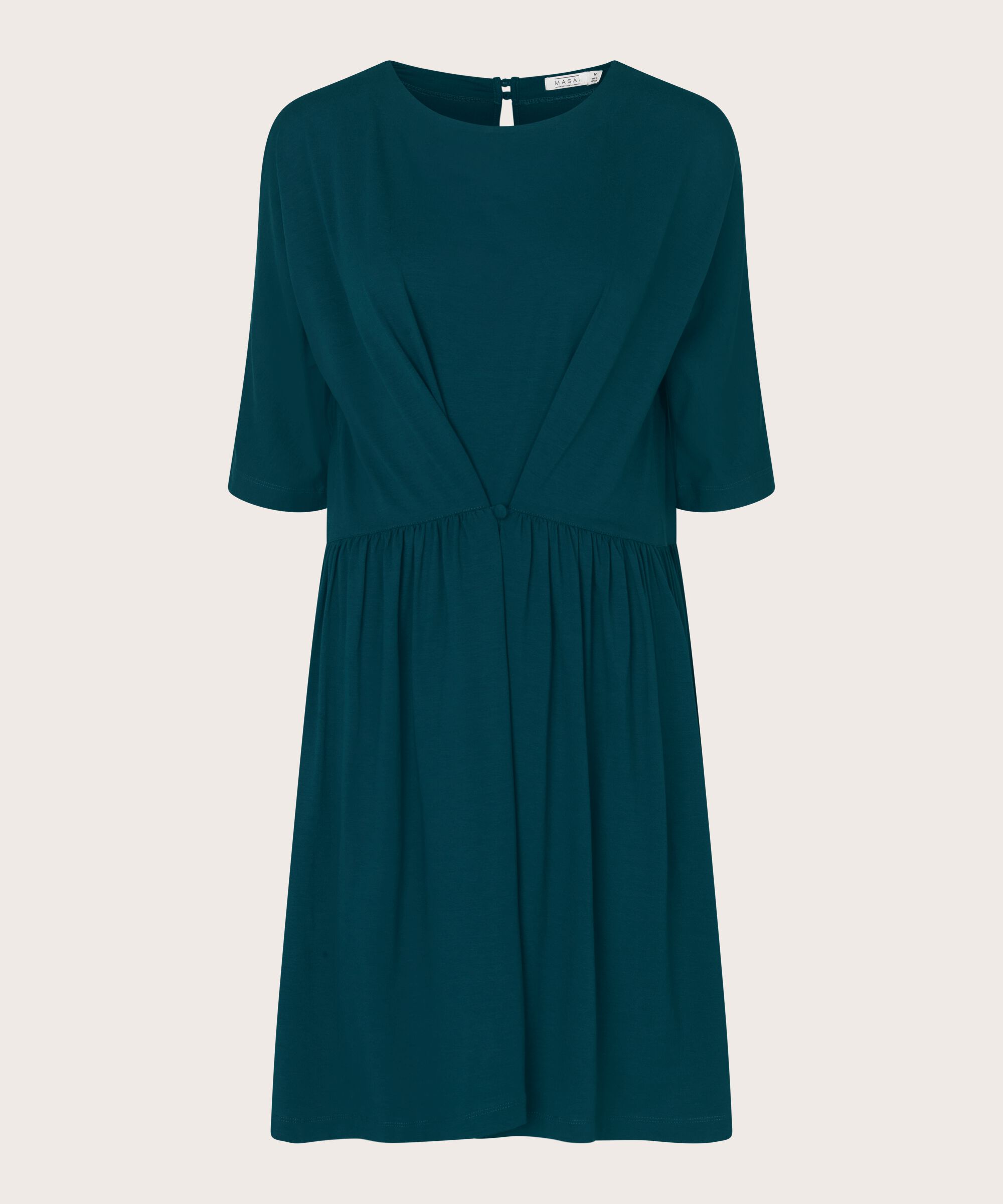 Jerseykleid mit Knopfdetail vorne, Reflect Pond