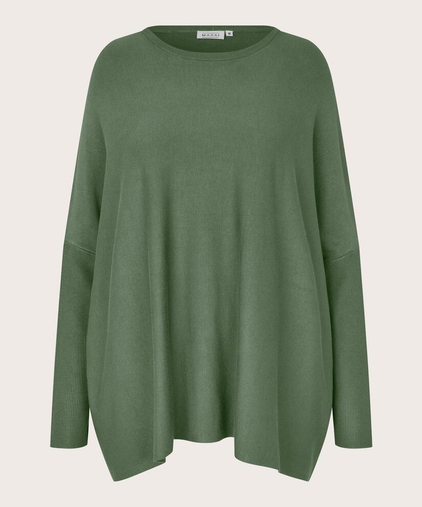 Oversize-pullover Mit Schmalen Ärmeln, Duck Green