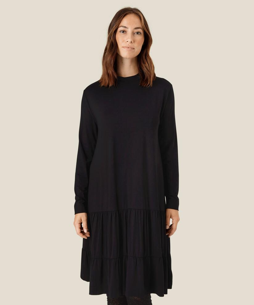 NORIS JERSEY KLEID, Black