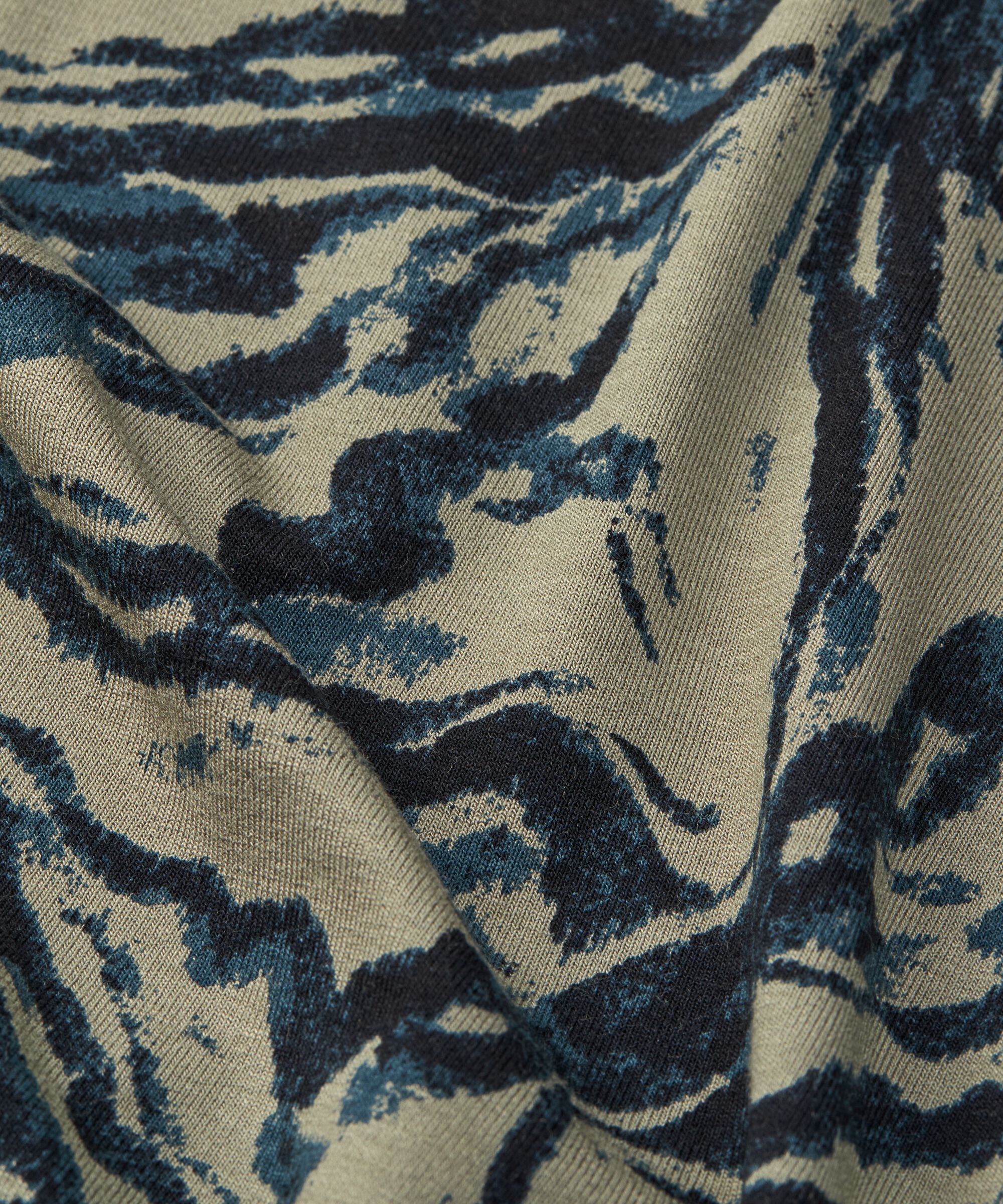 Tulpenkleid mit Reißverschluss am Hals, Vetiver