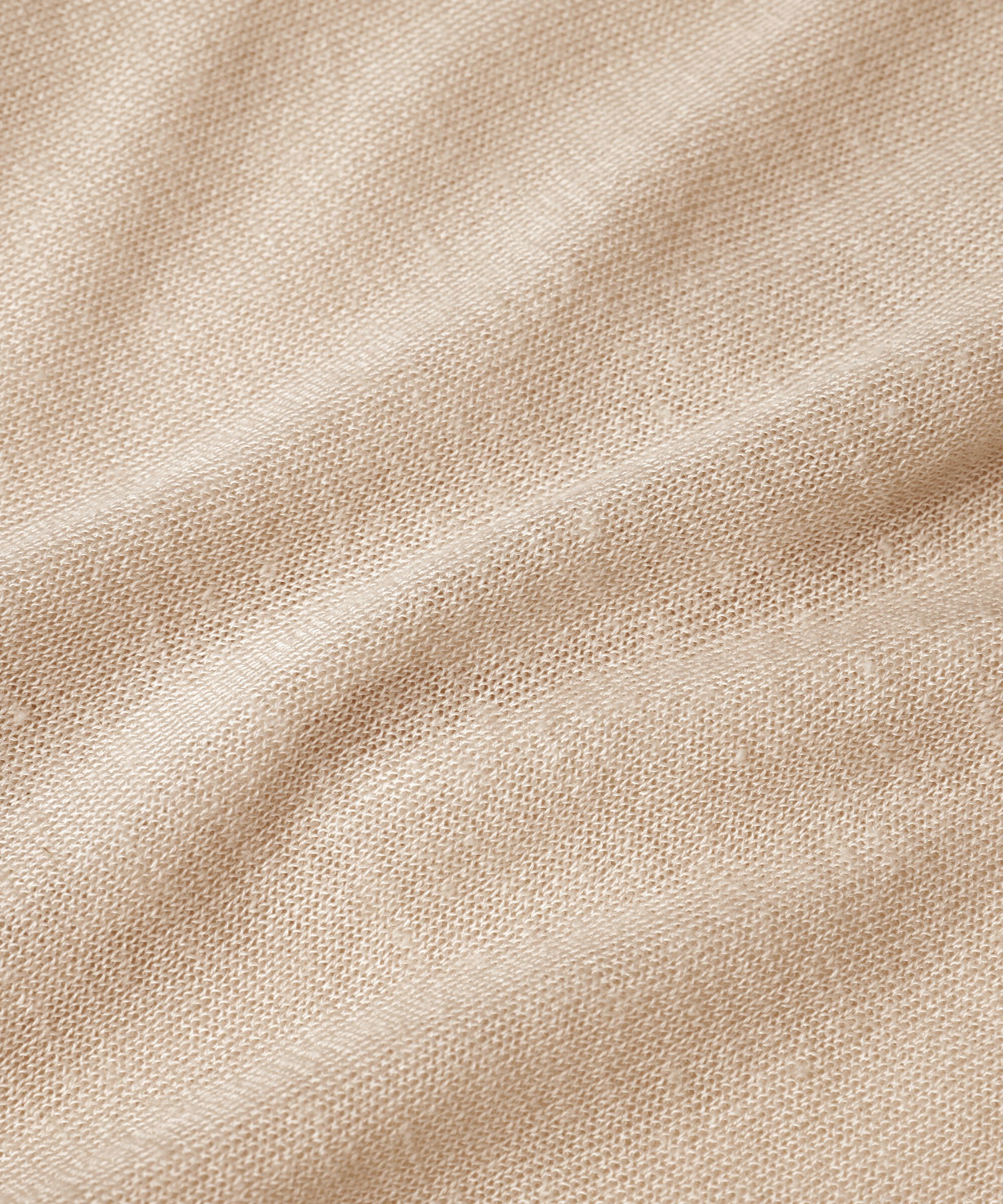 langer Cardigan aus Leinenmischung, Natural