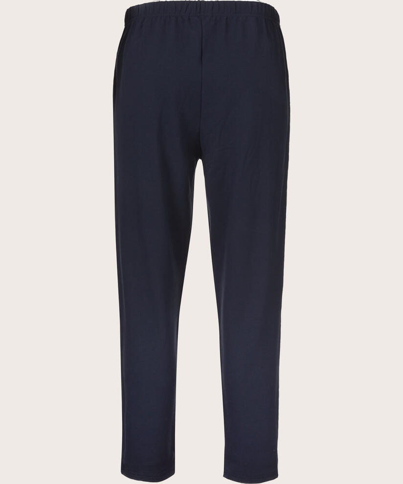 Knöchellange Hose aus Jersey, Navy