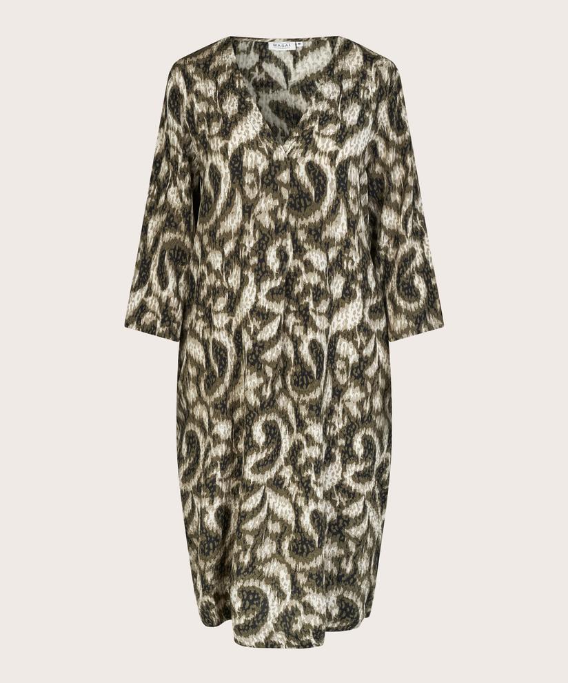 Kleid Mit V-ausschnitt Und Taschen, Sea Turtle