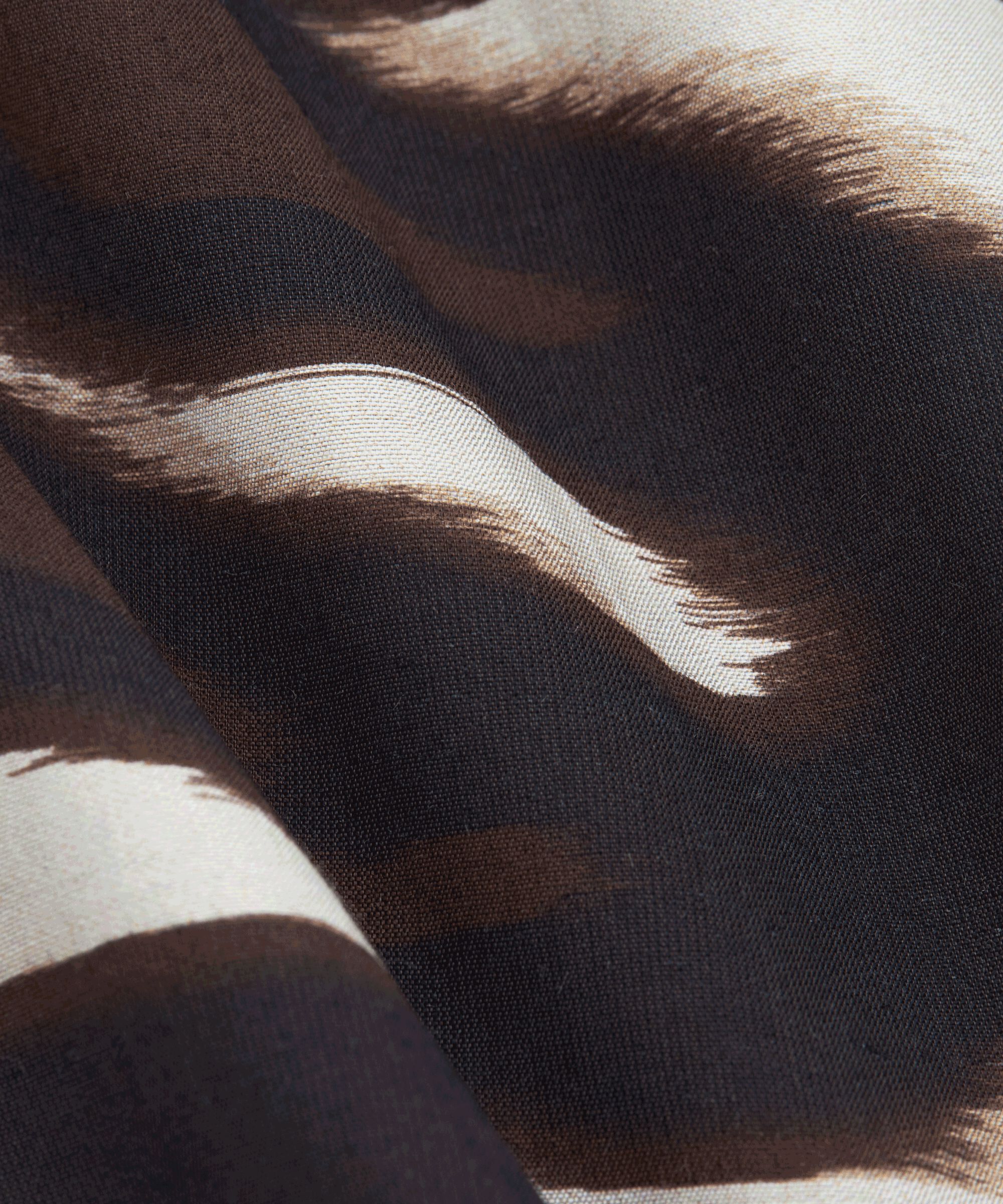 Viskosebluse Mit Rundhalsausschnitt, Coffee Bean