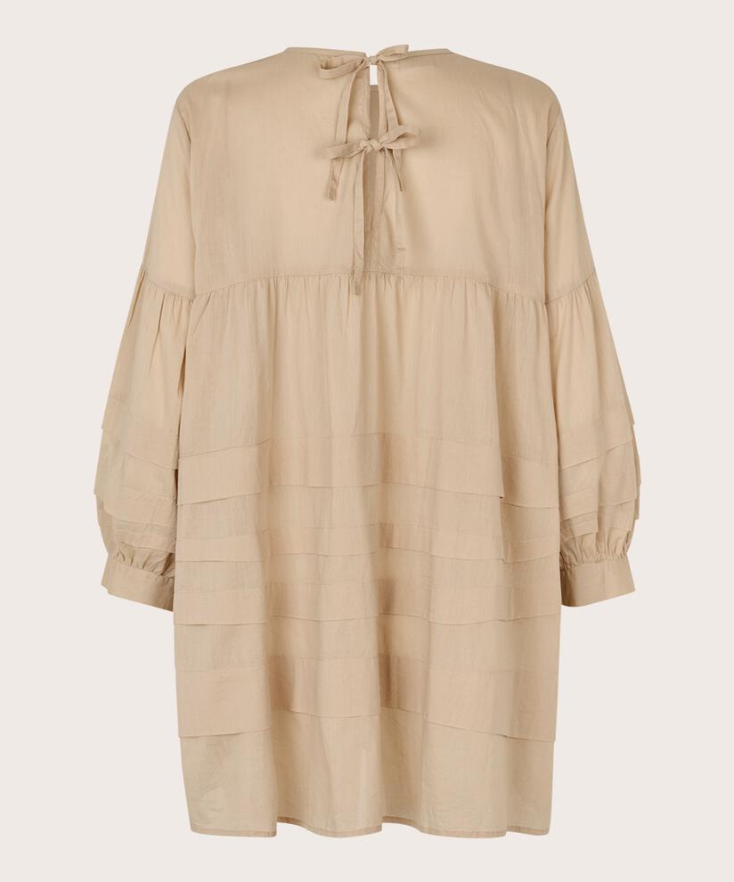 Leichte Baumwolltunika mit Bindebändern am Hals, Safari