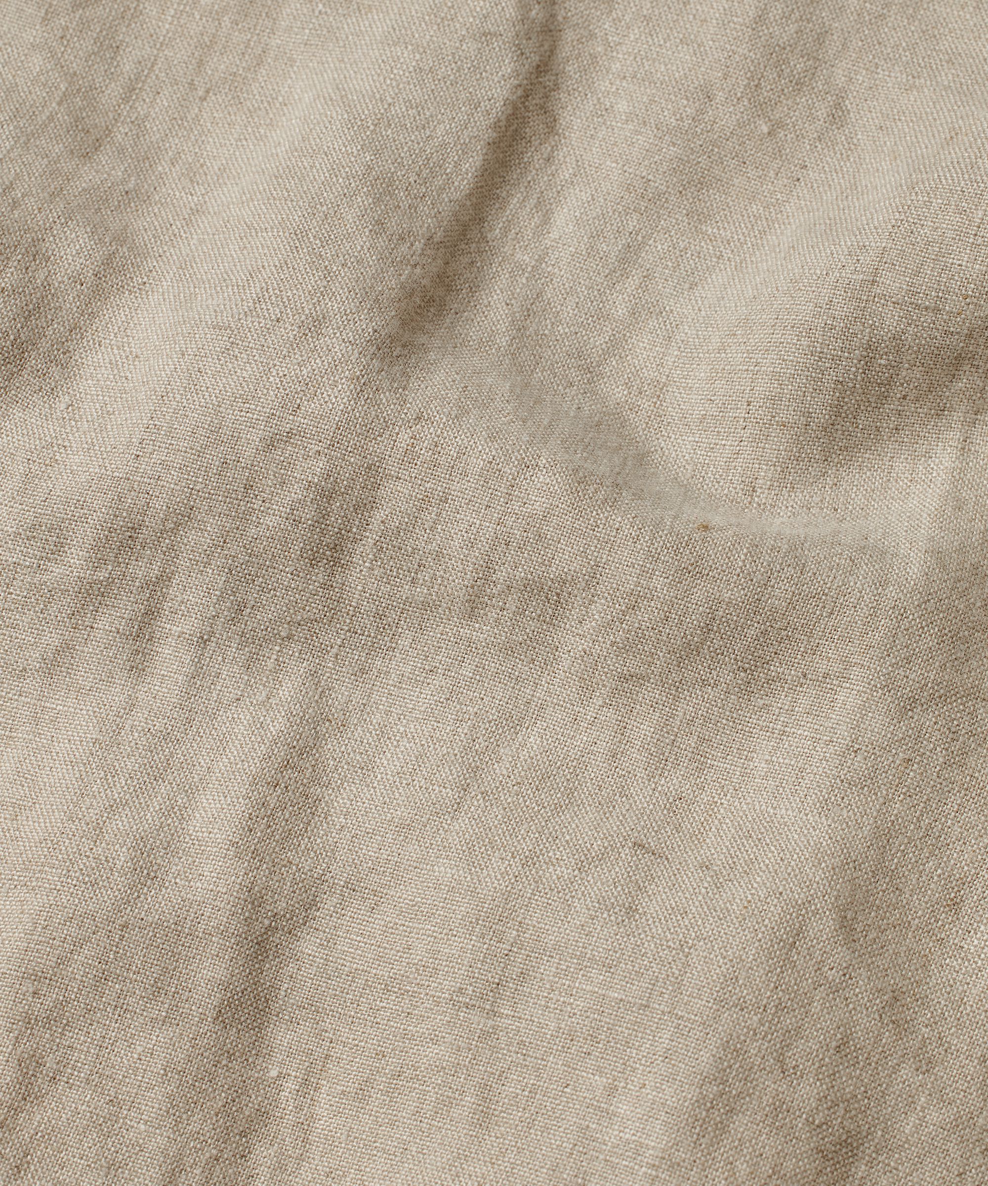 Leinenjacke mit Bindeband in der Taille, Natural