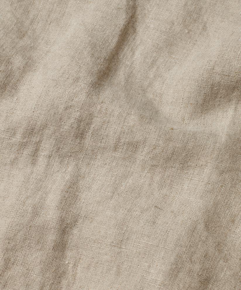 Leinenjacke mit Bindeband in der Taille, Natural