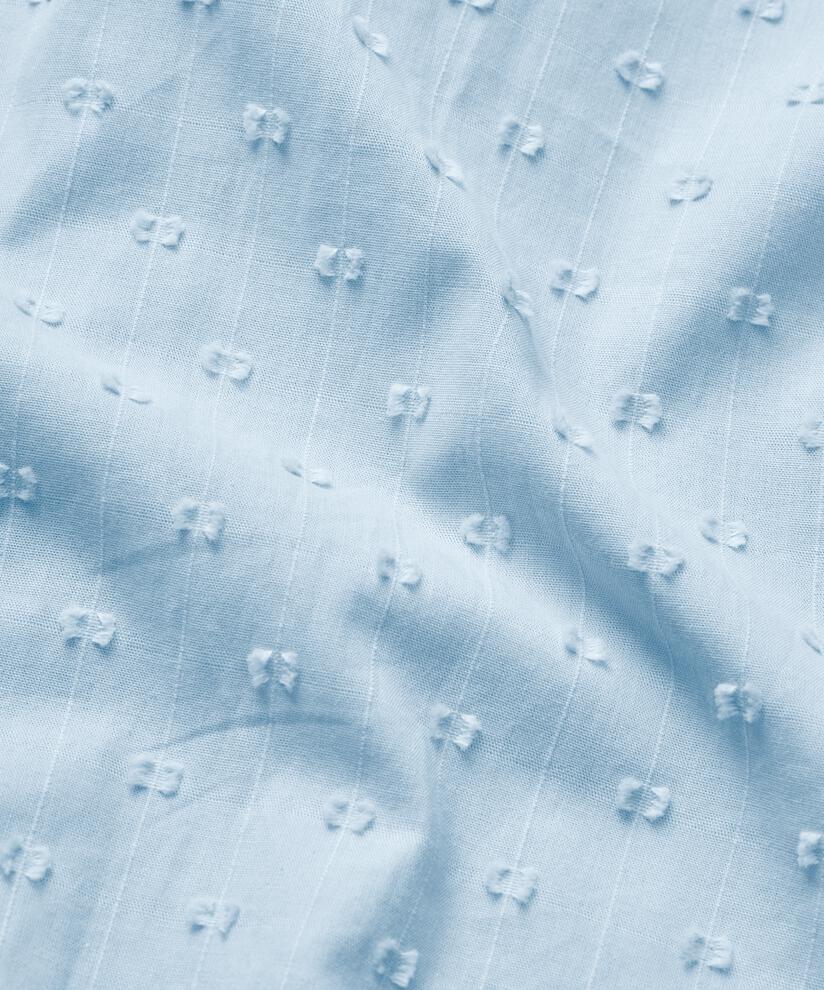Baumwollhemd mit eingewebten Punkten, Blue Fog