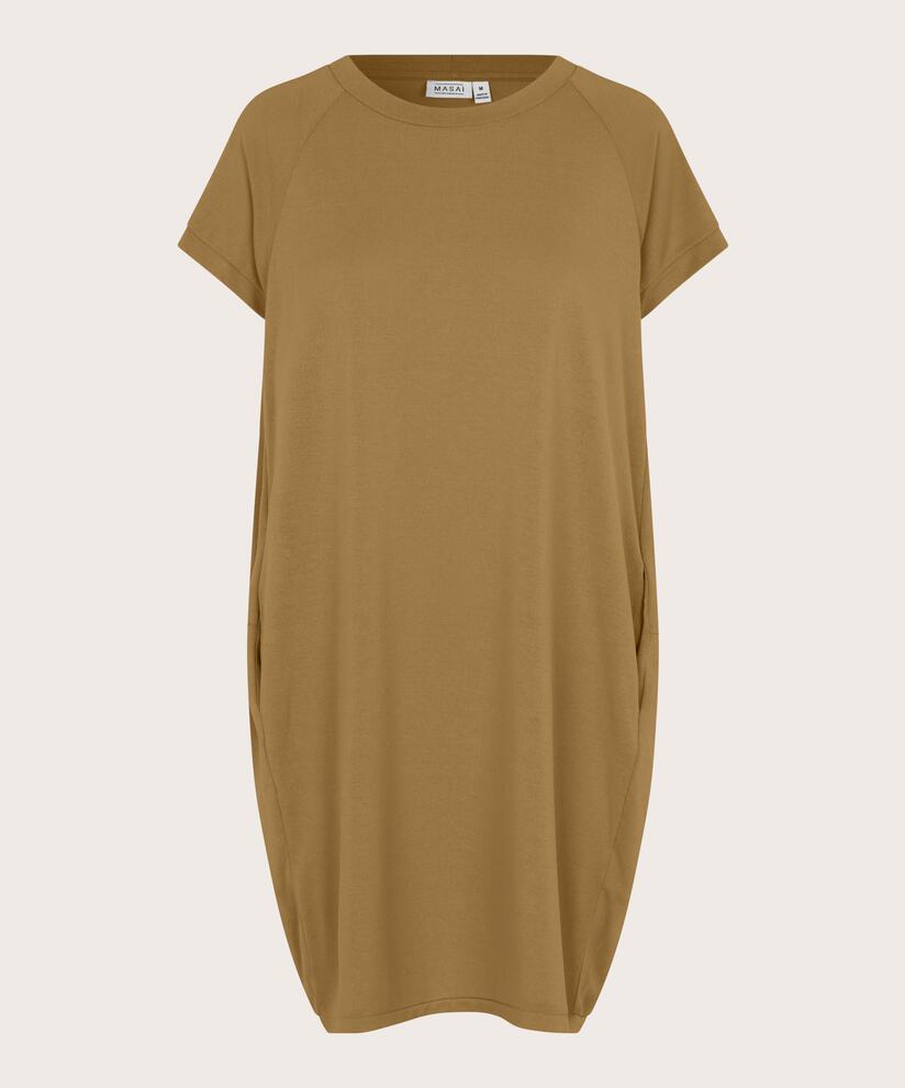Tunika Mit Rundhalsausschnitt Und Taschen, Dull Gold