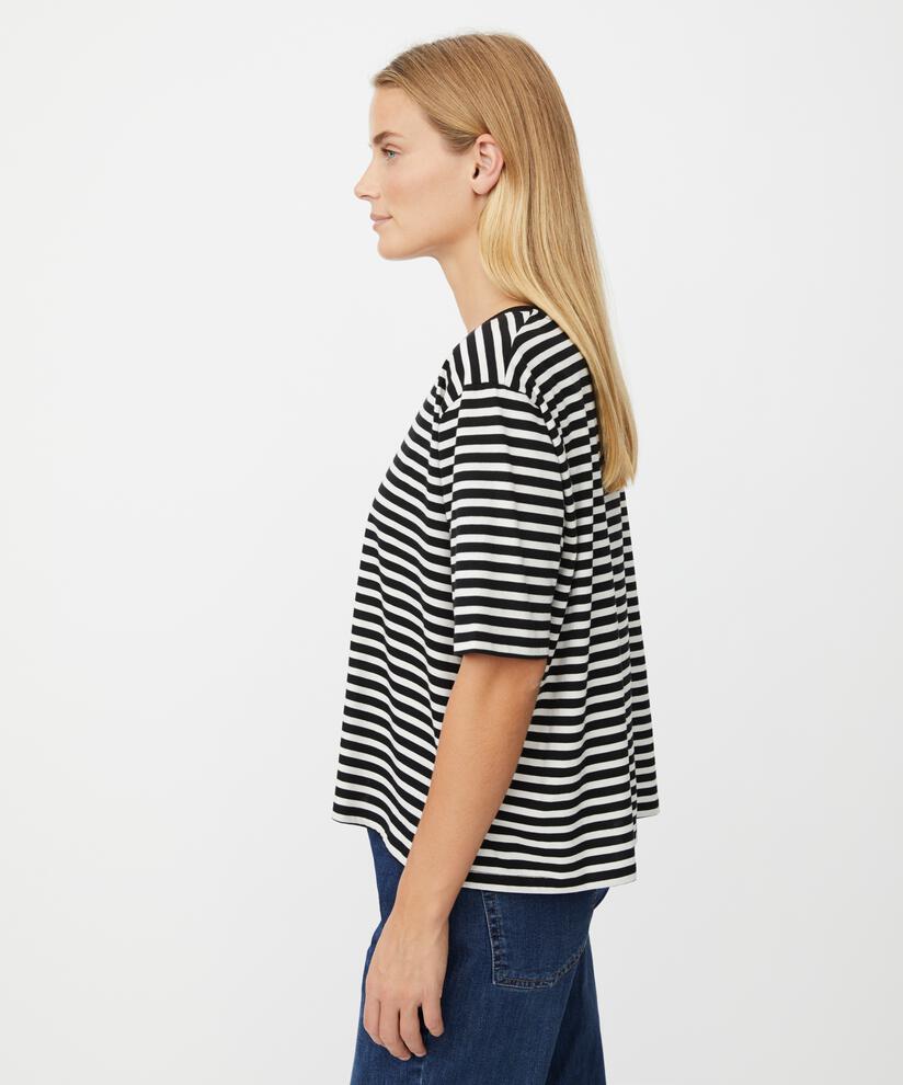 T-shirt Mit Rundhals, Black
