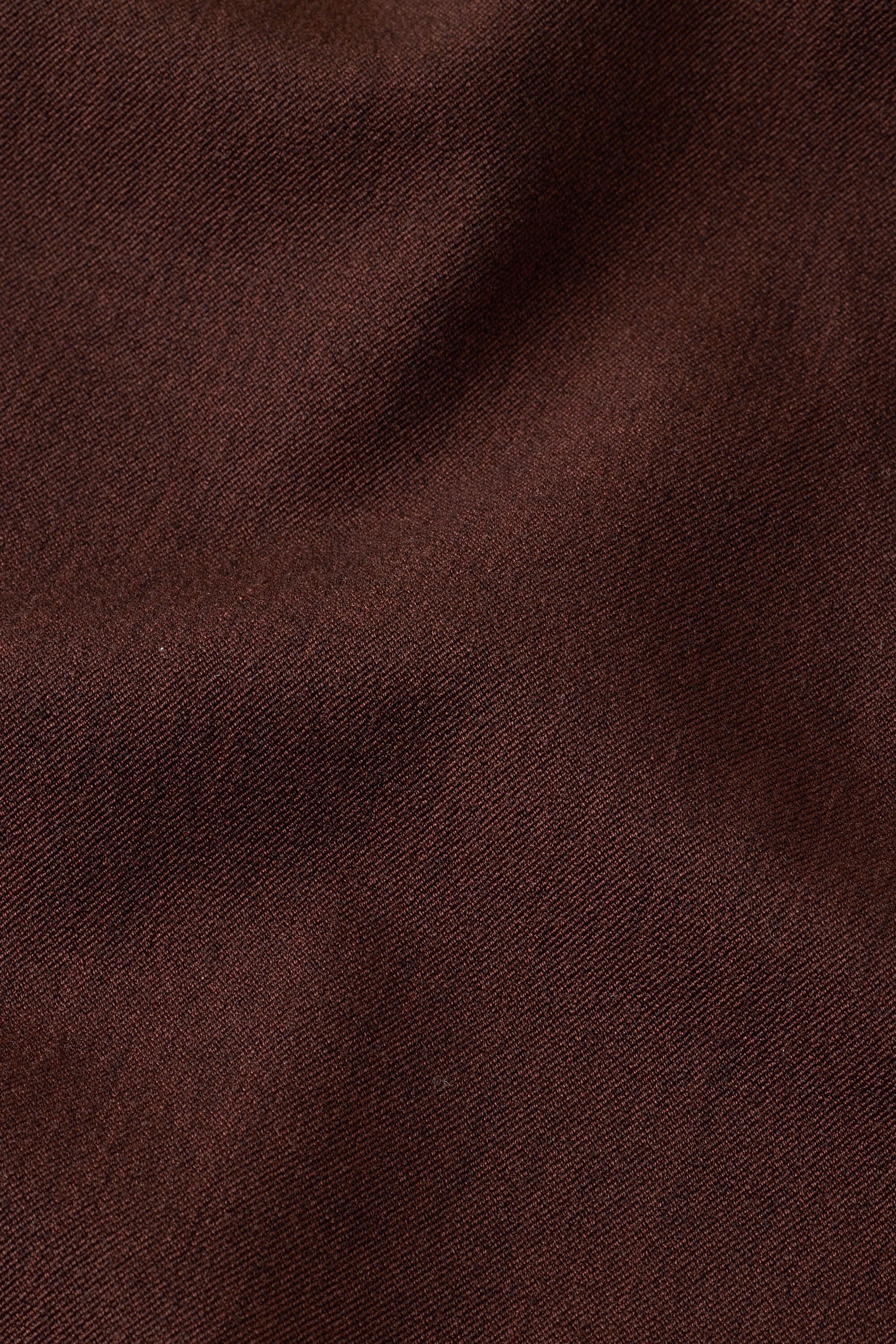 Gewebte Hose Mit Stretch Und Knopfdetail Am Bein, Sh. Chocolate