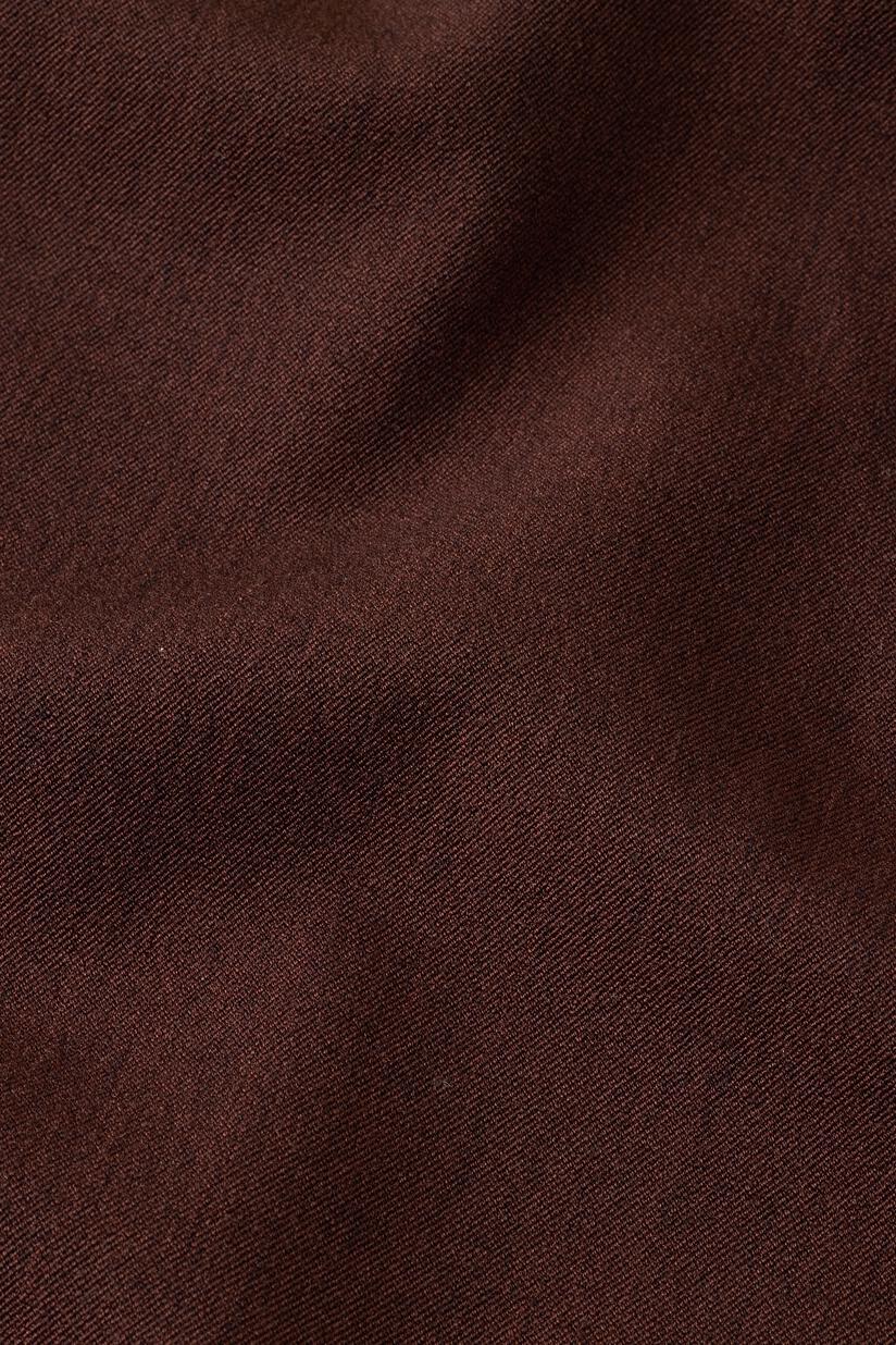Gewebte Hose Mit Stretch Und Knopfdetail Am Bein, Sh. Chocolate