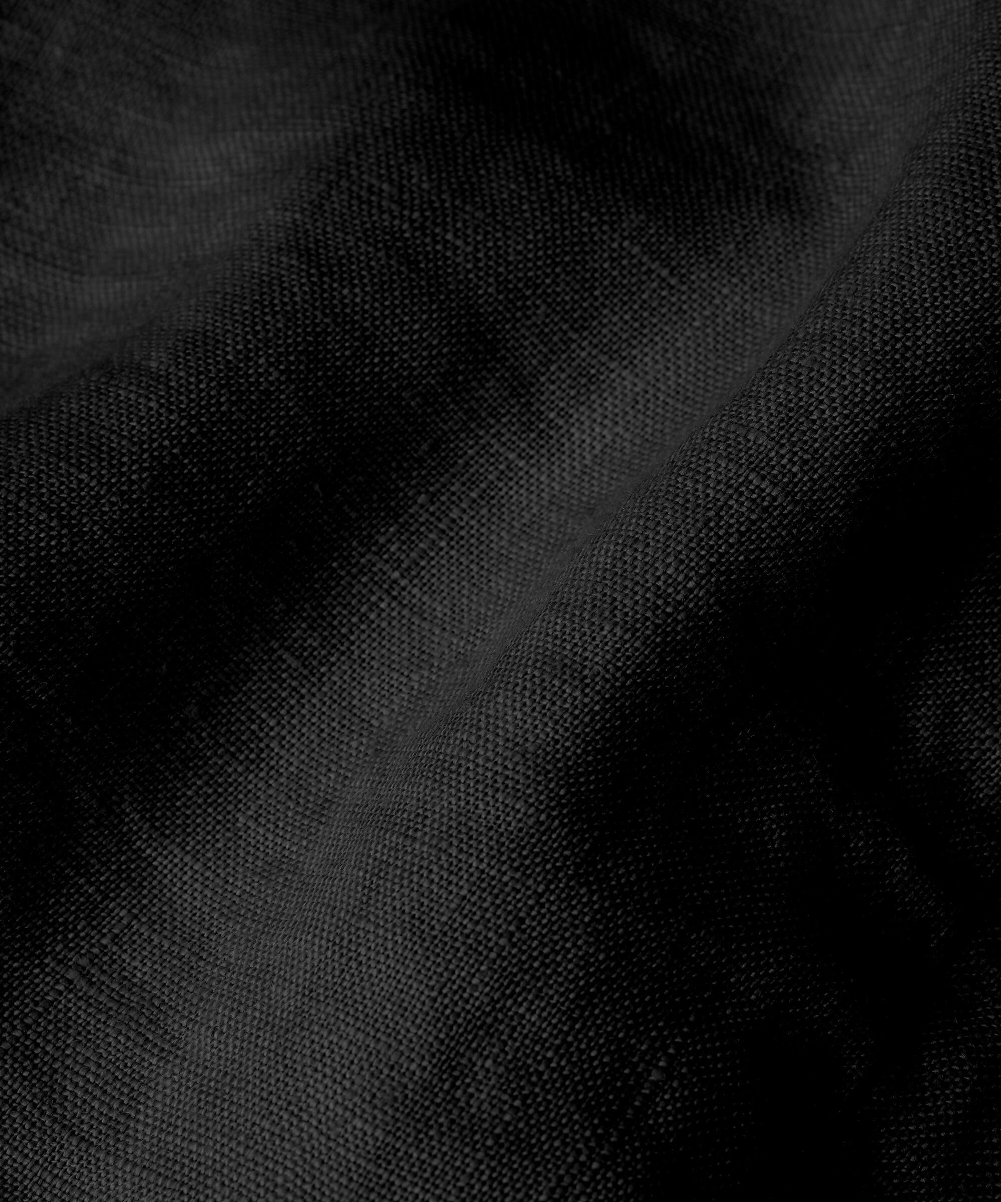 feminine Weste aus Leinen, Black