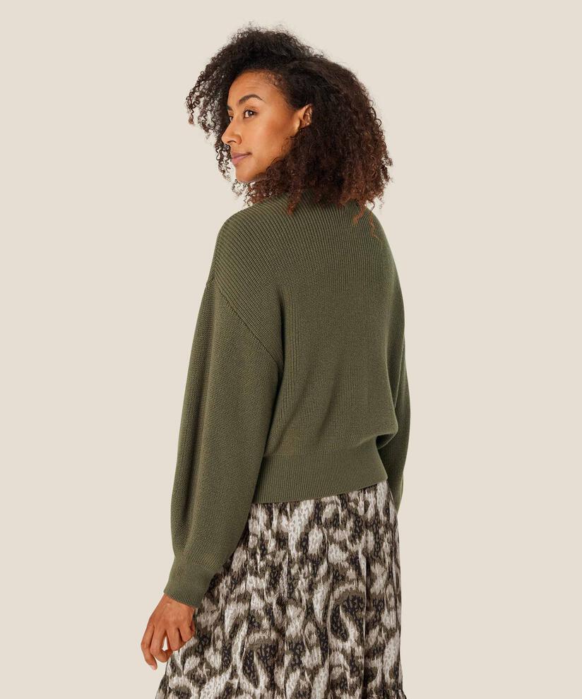 Strickjacke mit gerippten Kanten, Sea Turtle