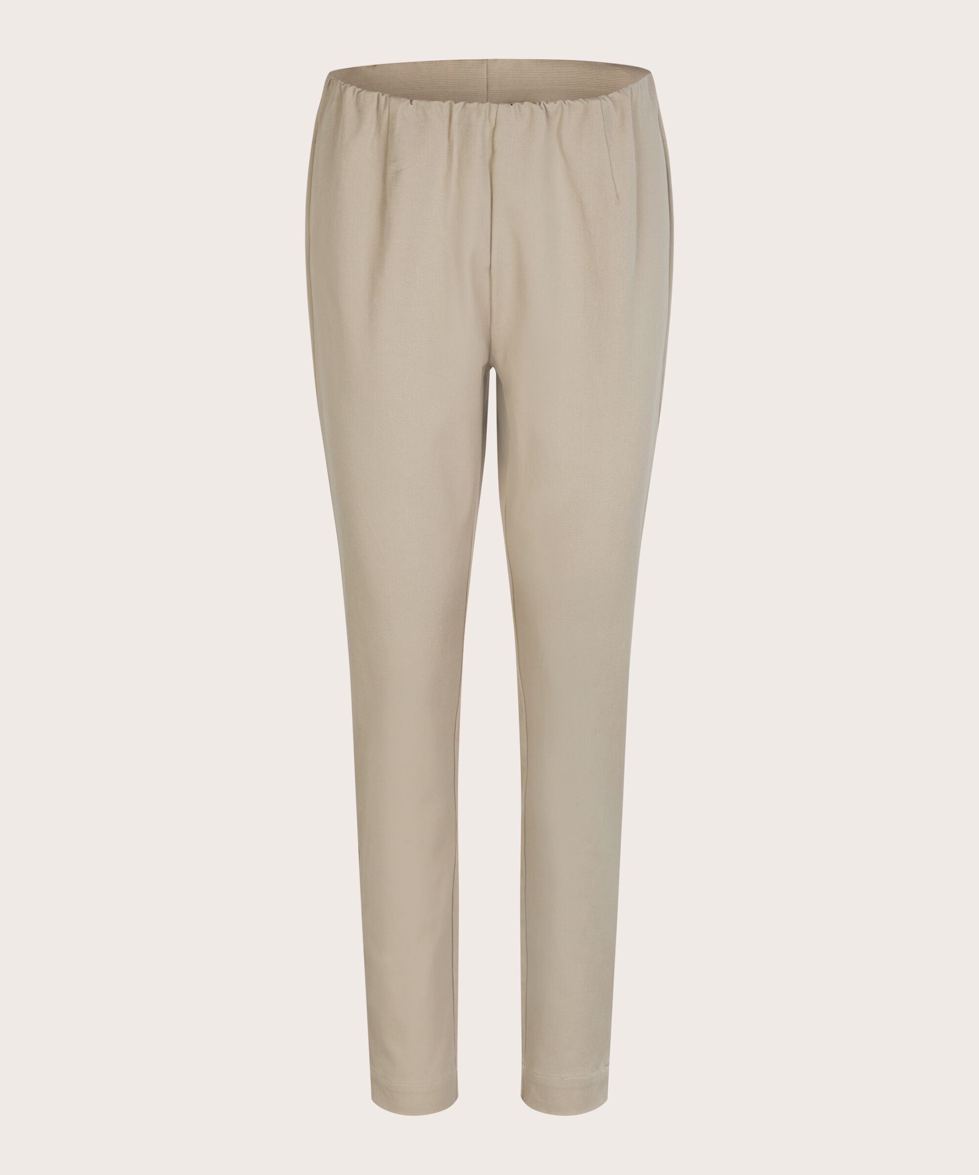 Eng anliegende Hose aus Baumwollstretch, Pure Cashmere