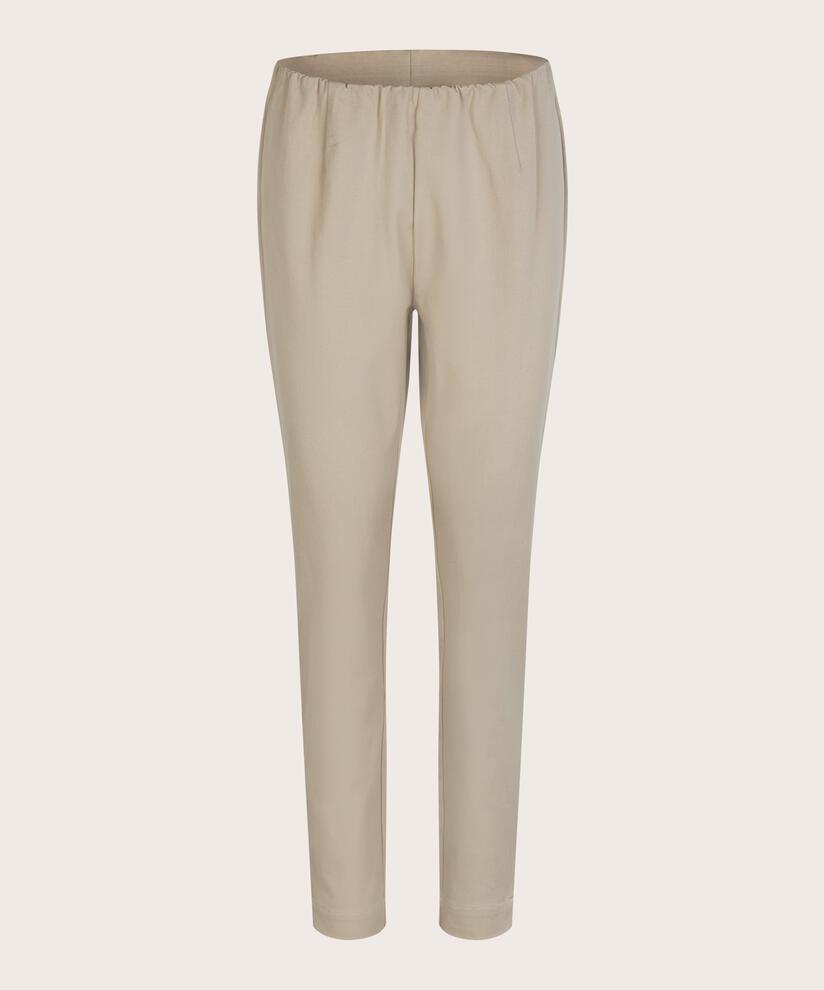 Eng anliegende Hose aus Baumwollstretch, Pure Cashmere