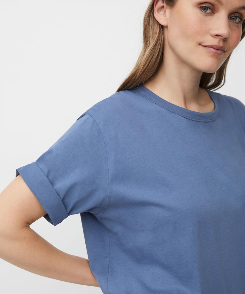 T-shirt Mit Rundhals, Bijou Blue
