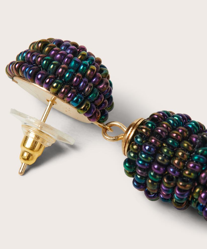 Ohrringe mit Glasperlen, Maritime Blue