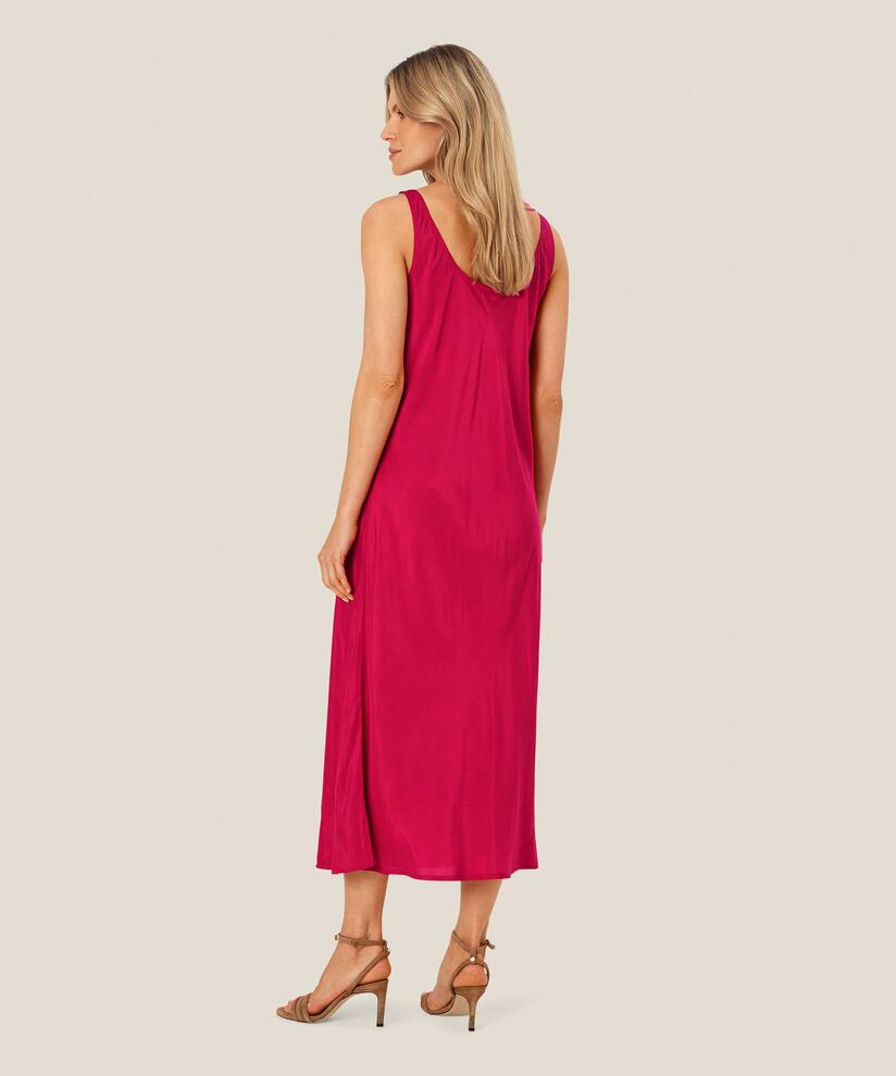 Trägerkleid aus leicht glänzender Viskose, Persian Red