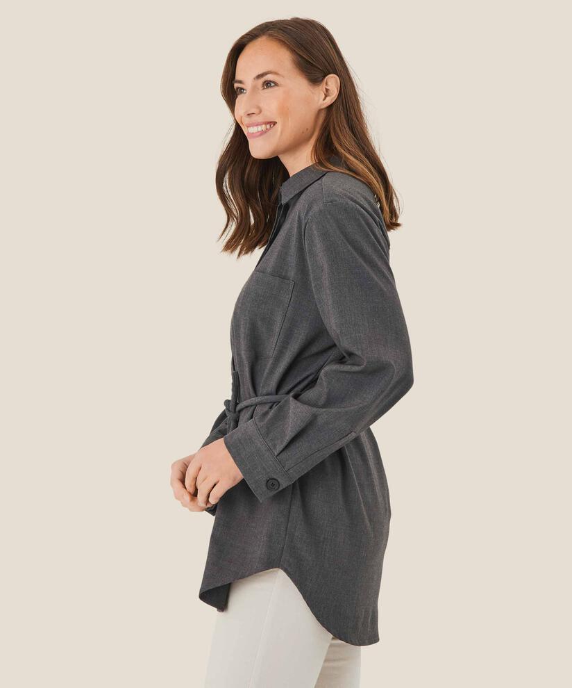 Hemdjacke mit Krawatten, D. Grey mel.