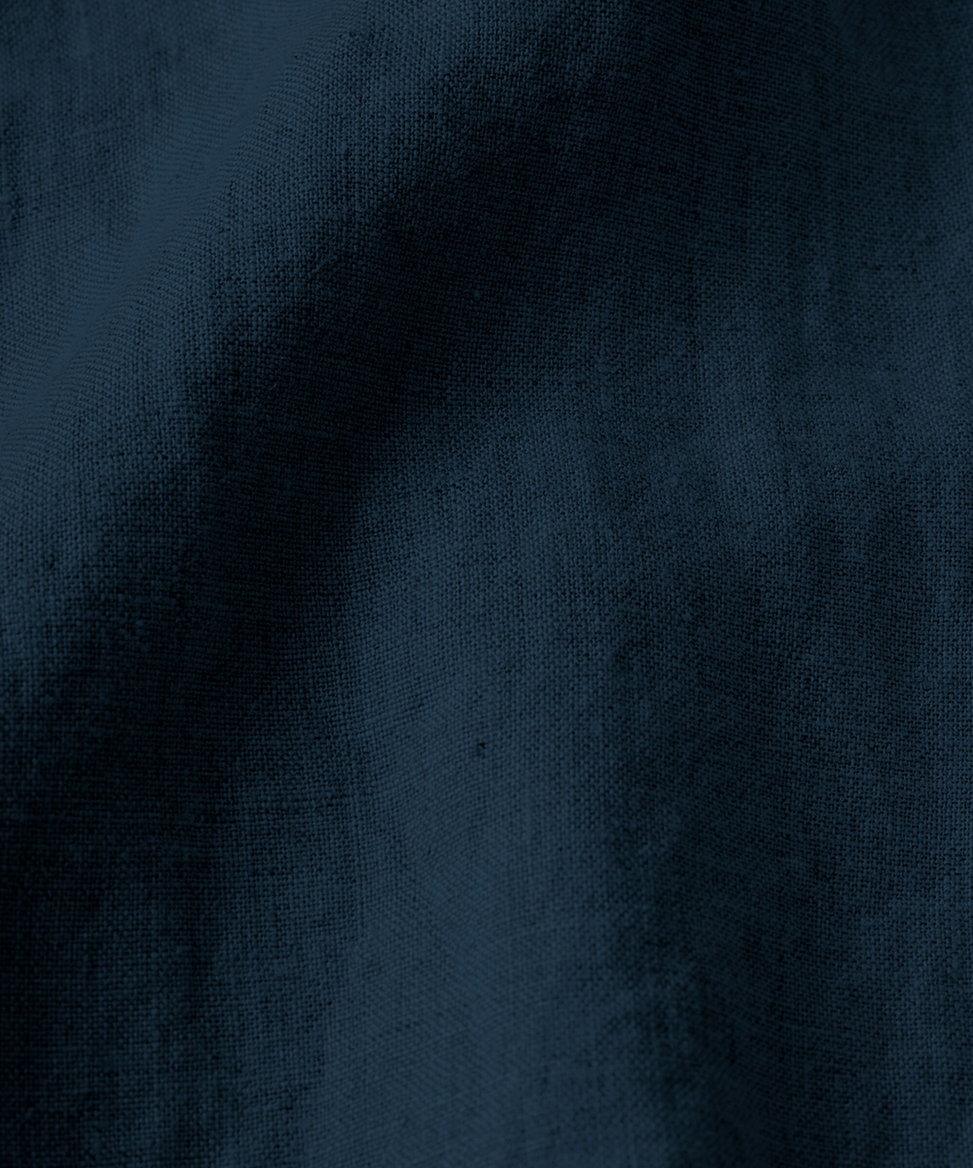 Weite Leinenhose mit elastischem Bund, Navy